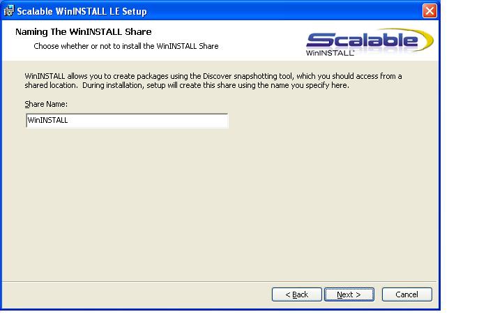Screen 4 of WinINSTALL's setup.
