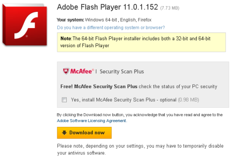 adobe flash player 11.0.1.152 download