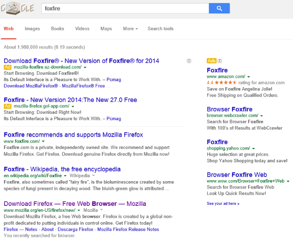 google foxfire Fake Firefox downloads are still running rampant