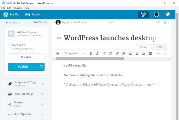 wordpress offline editor for mac