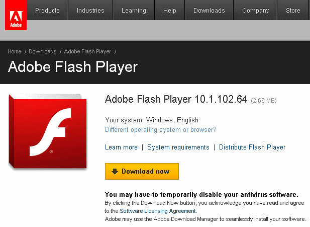 Adobe Spares Us From The Download Manager (DLM) With Flash 10.1.102.64 ...