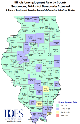 illinois amazon unemployment announcement election plays politics jobs year map spread word